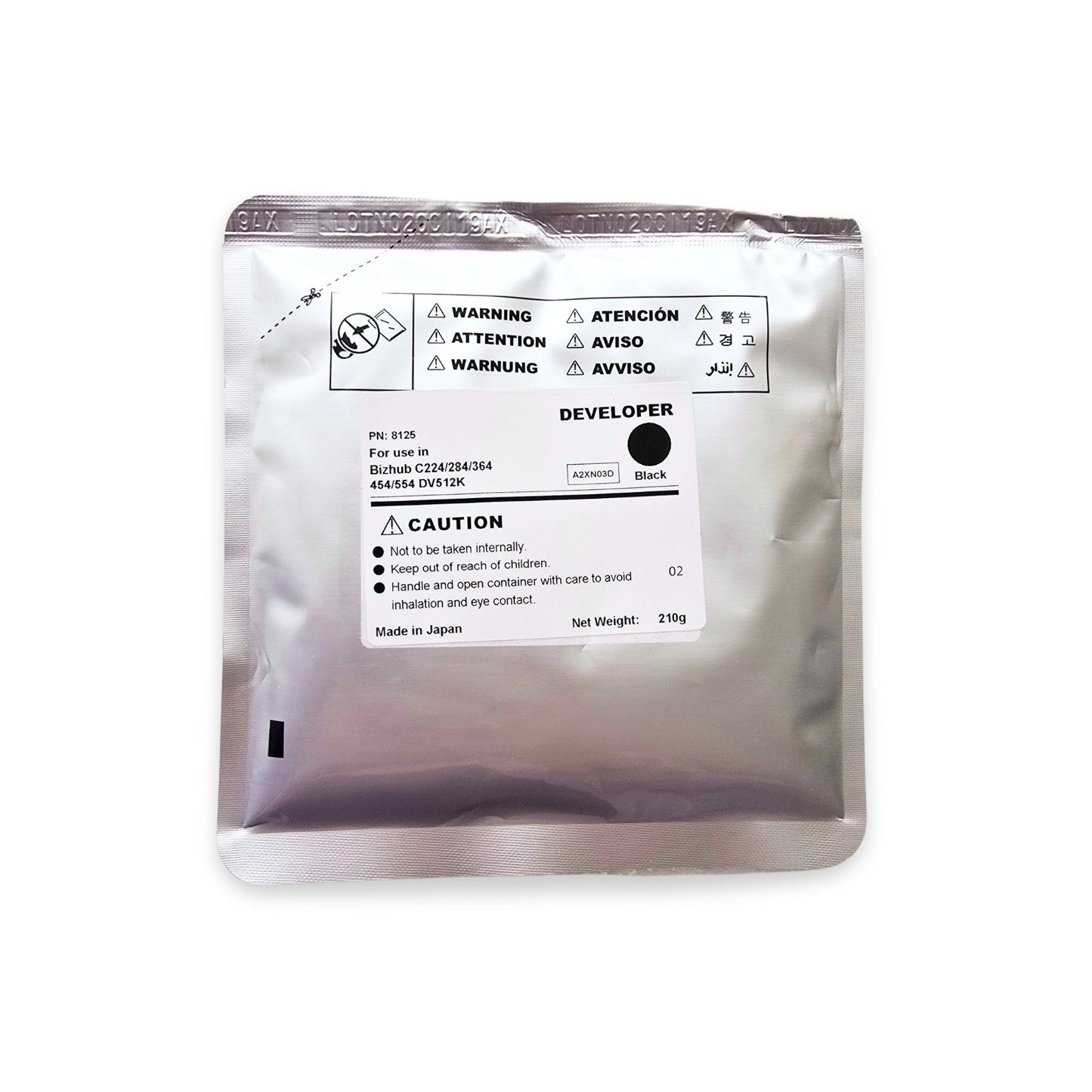 Revelador Black Km Bh C 220/266/224/284/364/454/554/258/308/368/458/658