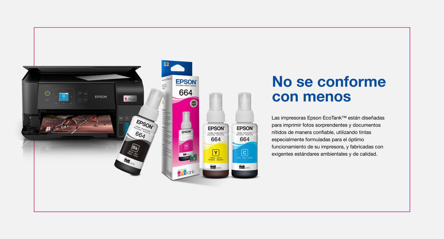 Tinta Original Epson T664 Amarillo L110/l120/l200/l210/l300/l310/l350/l355/l365