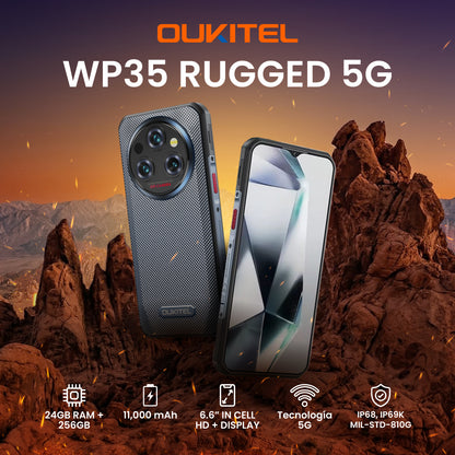 OUKITEL WP35 Celular Rugged 5G 24GB, 256GB 11000mAh Doble SIM Smartphone