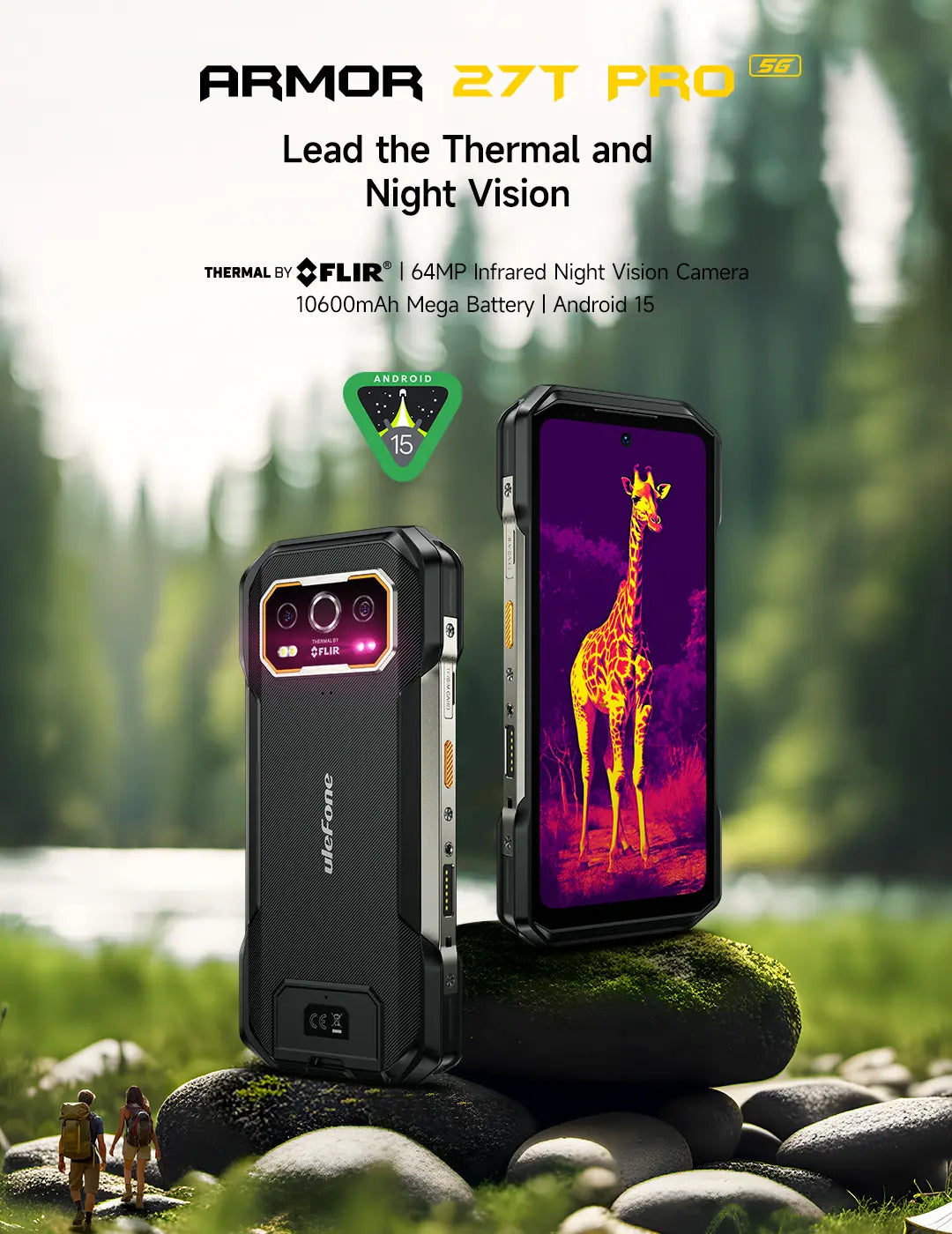 Ulefone Armor 27T Pro 5G con cámara térmica y visión nocturna