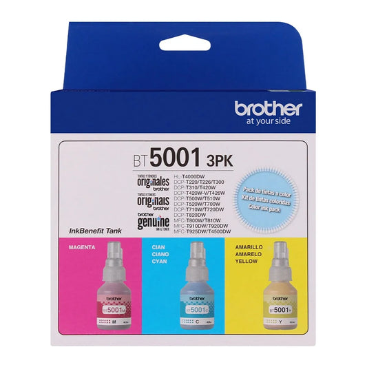 Tinta Original Brother Tripack 5001 Colores C,y,m Dcp T220/420w/520w/720dw/820