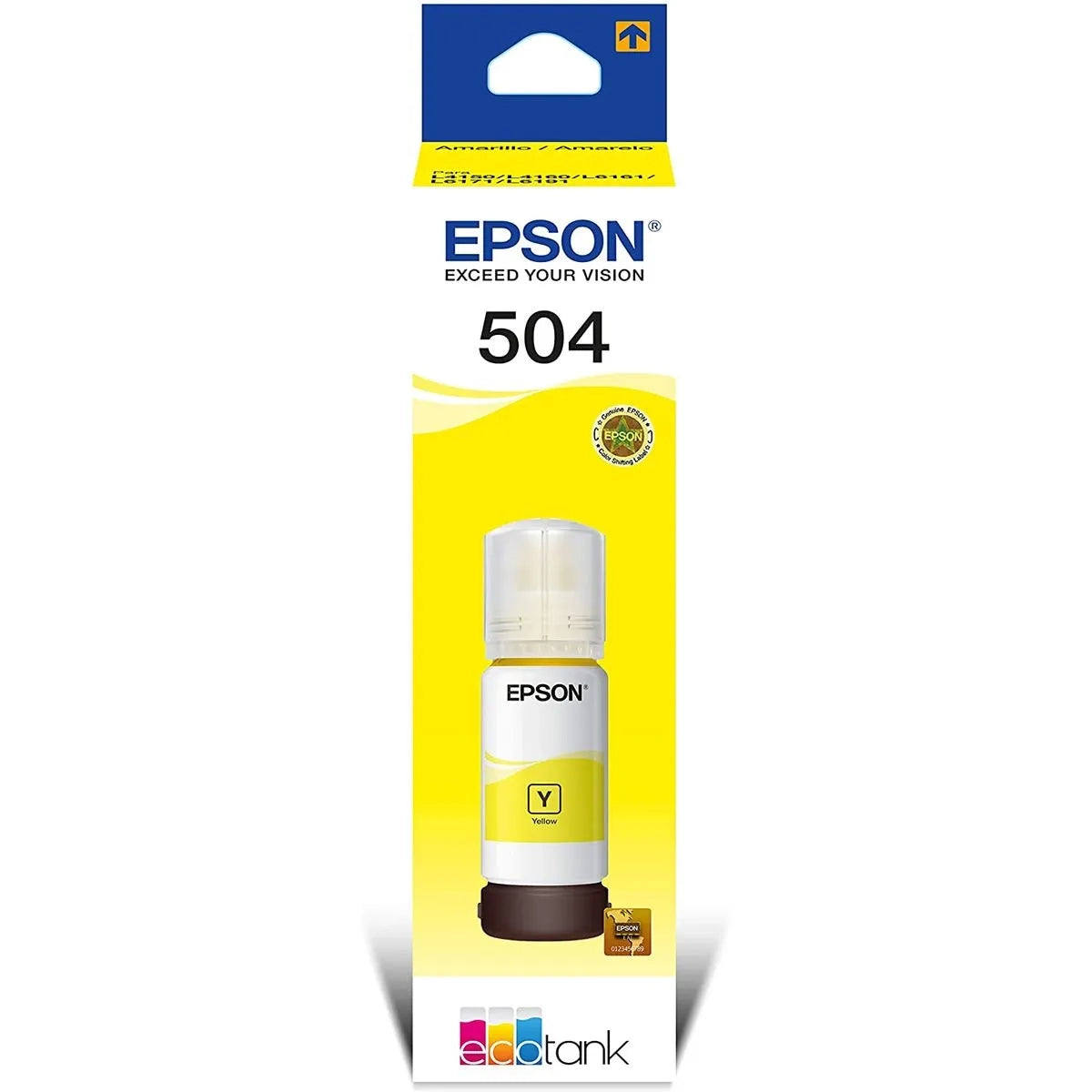 Tinta Original Epson T504 Amarillo L4150/l4160/l4260/l6171/l6270/l14150/l6147