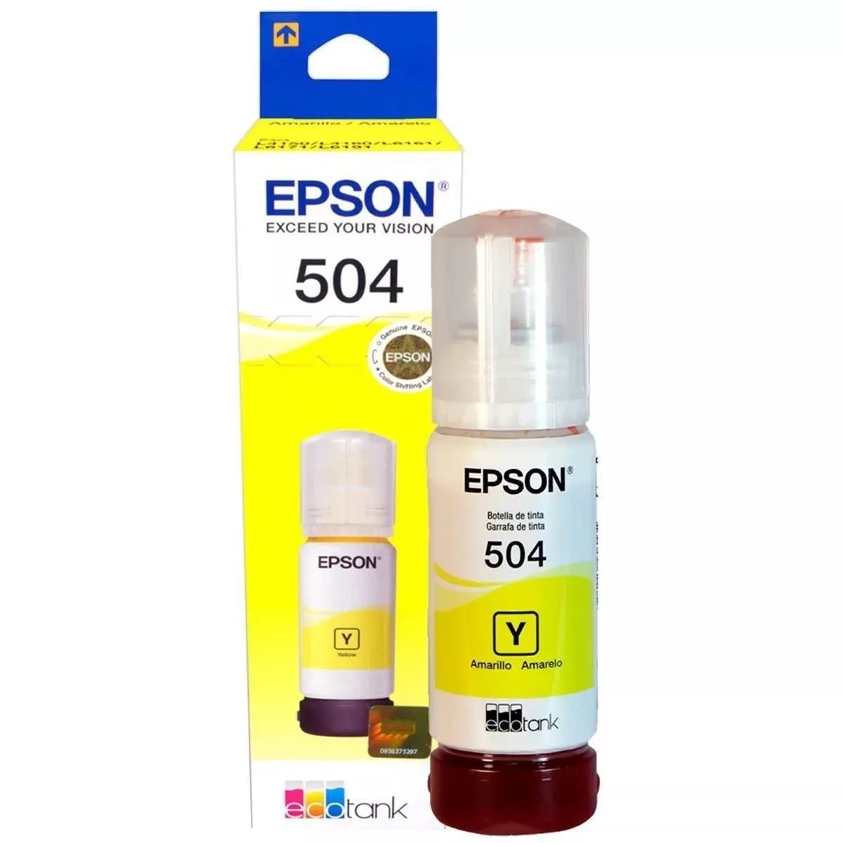 Tinta Original Epson T504 Amarillo L4150/l4160/l4260/l6171/l6270/l14150/l6147