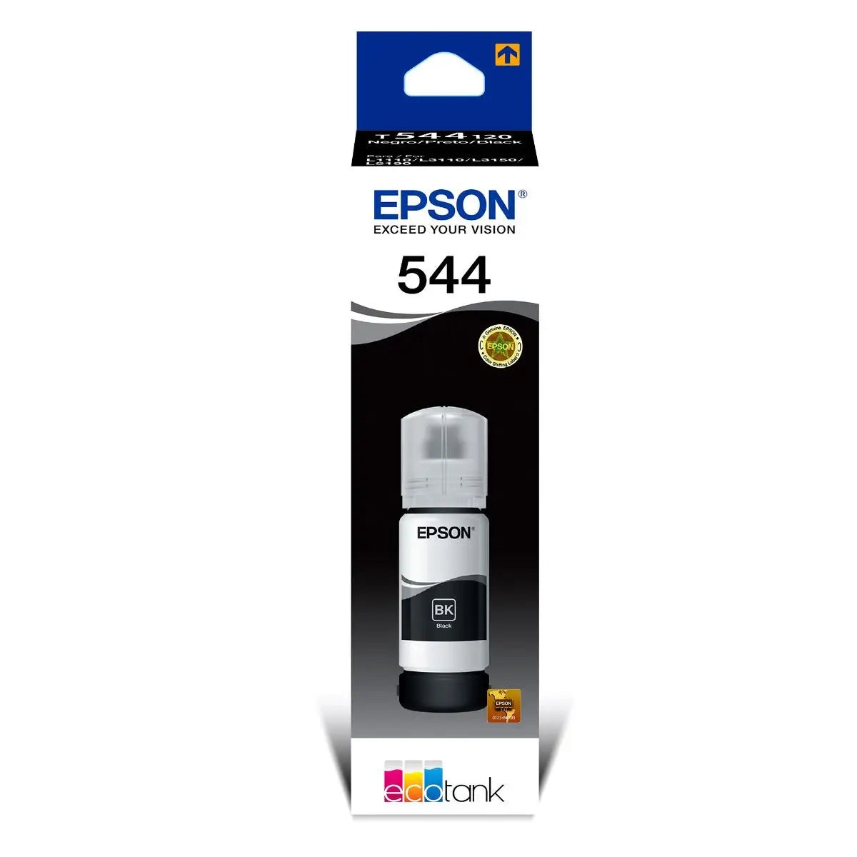 Tinta Original Epson T544 Negro L1110/l3150/l3160/l1210/l3250/l3110/l5190/l3160