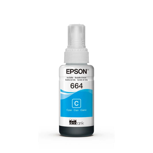 Tinta Original Epson T664 Cian L110/l120/l200/l210/l300/l310/l350/l355/l365/l375