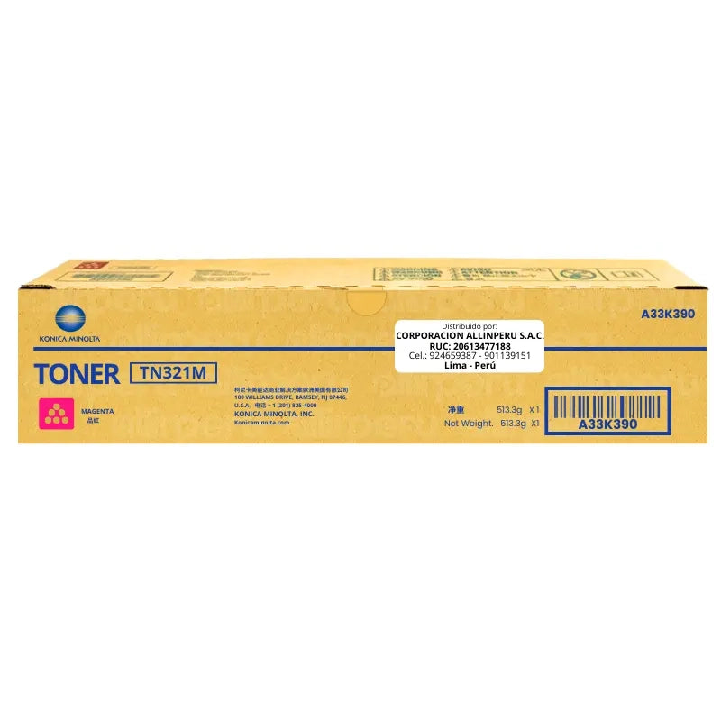 Toner H-two Amarillo Konica Minolta Bh C224/c284/c364/c221/c281