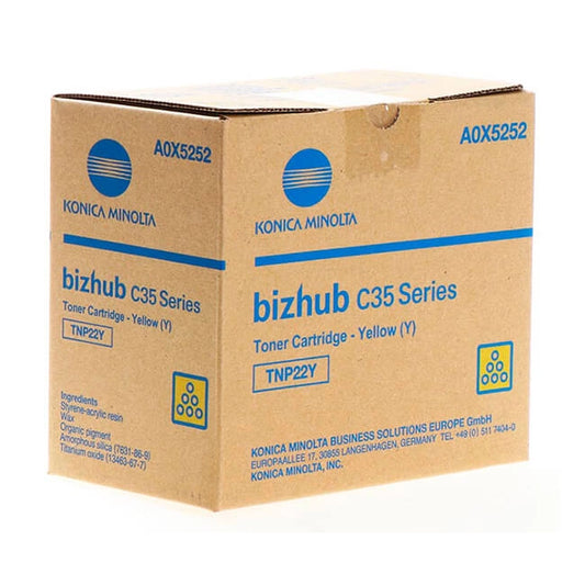 Toner Original Tnp 22 Amarillo Para Konica Minolta Bizhub C35/c35p