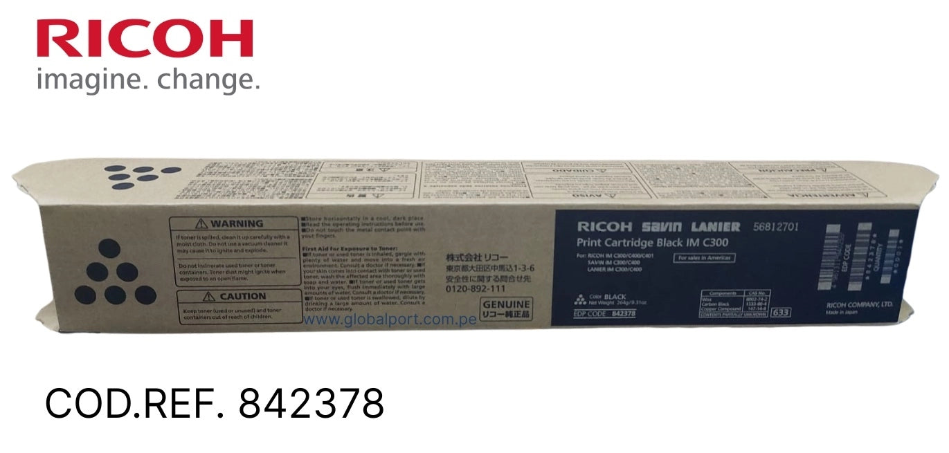 Toner RICOH Black IM C300f/C400f