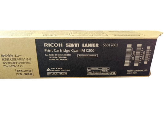 Toner Ricoh Cyan Im C300f/c400f